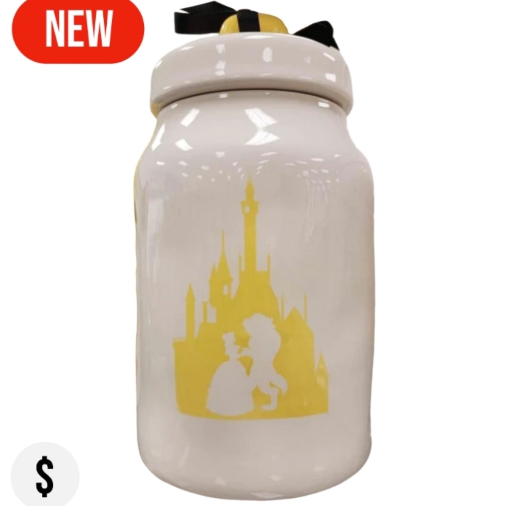 Beauty And The Beast Rae Dunn Disney Collection Cannister - Picture 2 of 2